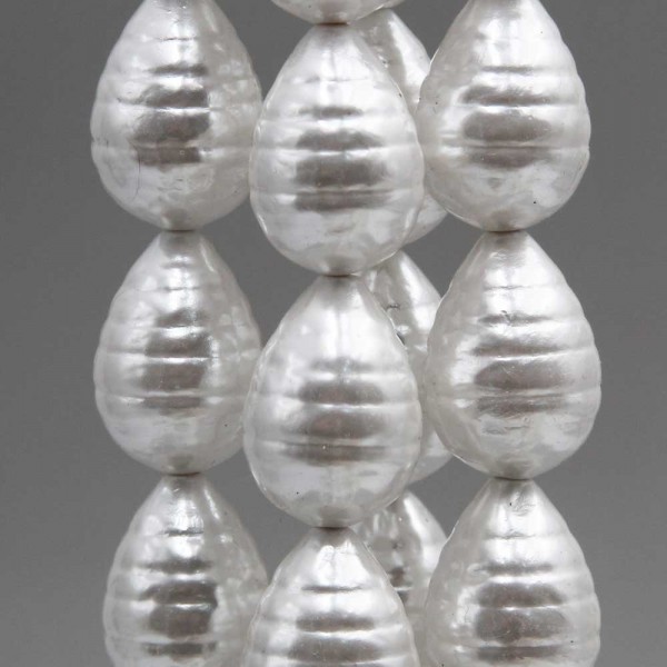 Perle Di Maiorca | Perle di maiorca gocce intagliate 21x15 mm 2 pz - go89maio