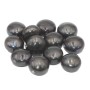 Perle di maiorca gettone bombato nero multiriflesso 15x10 mm 5 pz