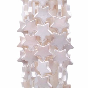 Perle di maiorca stella 14,5 mm pacco 4 pezzi