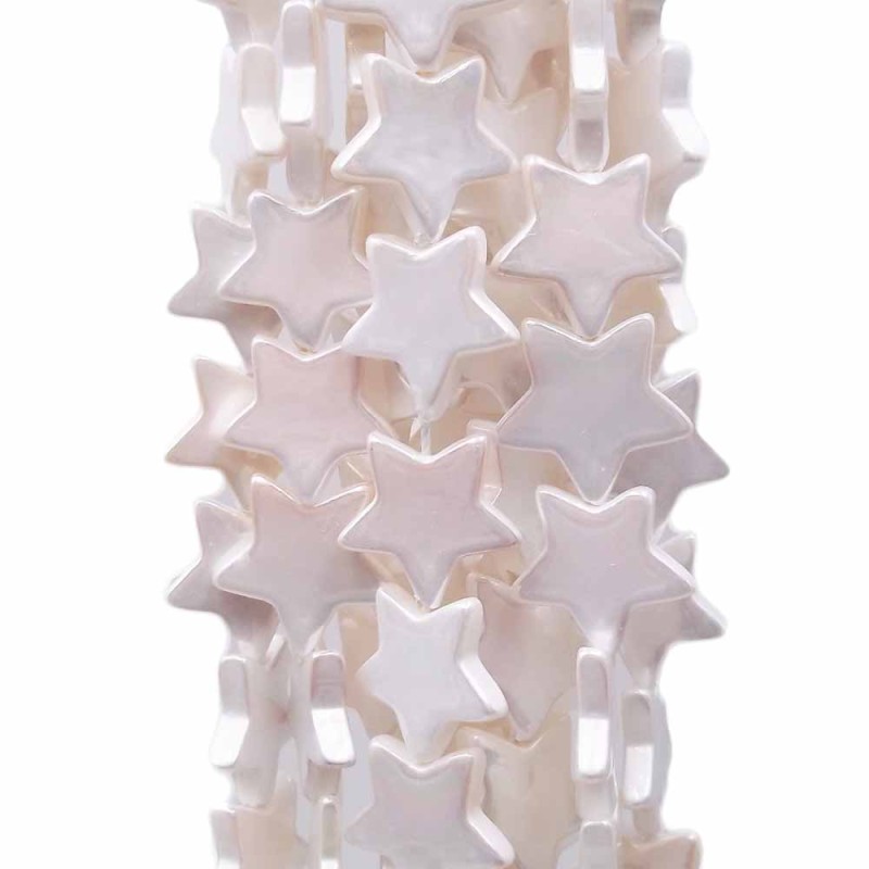 Perle di maiorca stella 14,5 mm pacco 4 pezzi (pf46) - pietreeminuterie.com