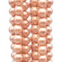 Perle di maiorca tonde lisce 4 mm cipria filo 40 cm