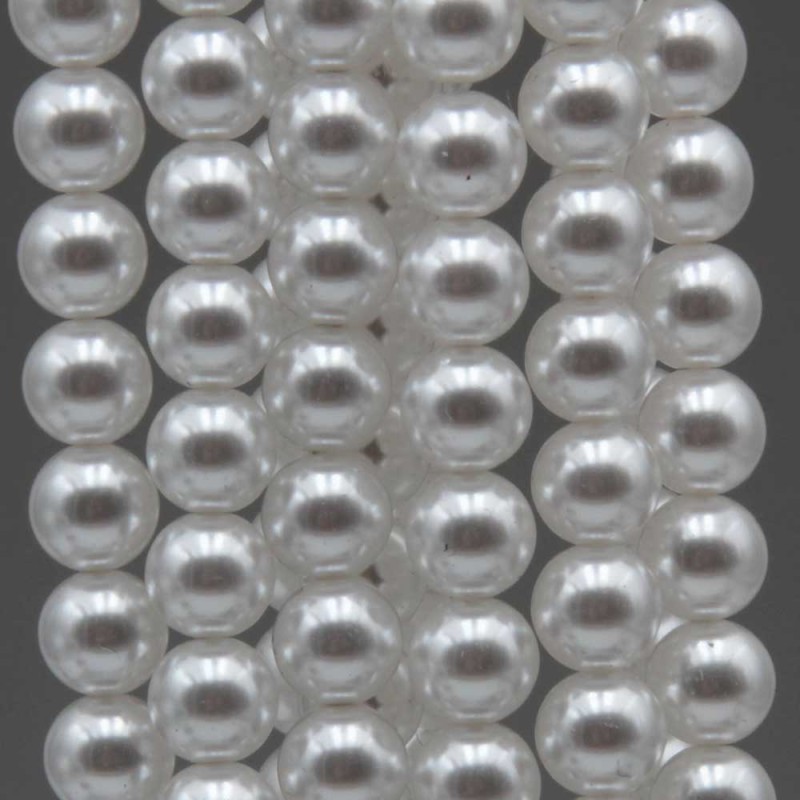 Perle cerate grado A++ tonde bianche 6 mm filo 40 cm - bia-a6m - pietreeminuterie.com Perle cerate grado A++ tonde bianche 6 mm filo 40 cm (bia-a6m) - pietreeminuterie.com