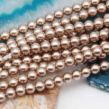 Perle cerate grado A++ tonde light bronze 4 mm filo 40 cm Perle cerate grado A++ tonde light bronze 4 mm filo 40 cm