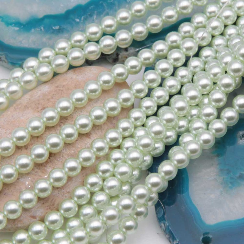 Perle cerate grado A++ tonde verde chiarissimo 4 mm filo 40 cm - vea-a4m - pietreeminuterie.com Perle cerate grado A++ tonde verde chiarissimo 4 mm filo 40 cm (vea-a4m) - pietreeminuterie.com