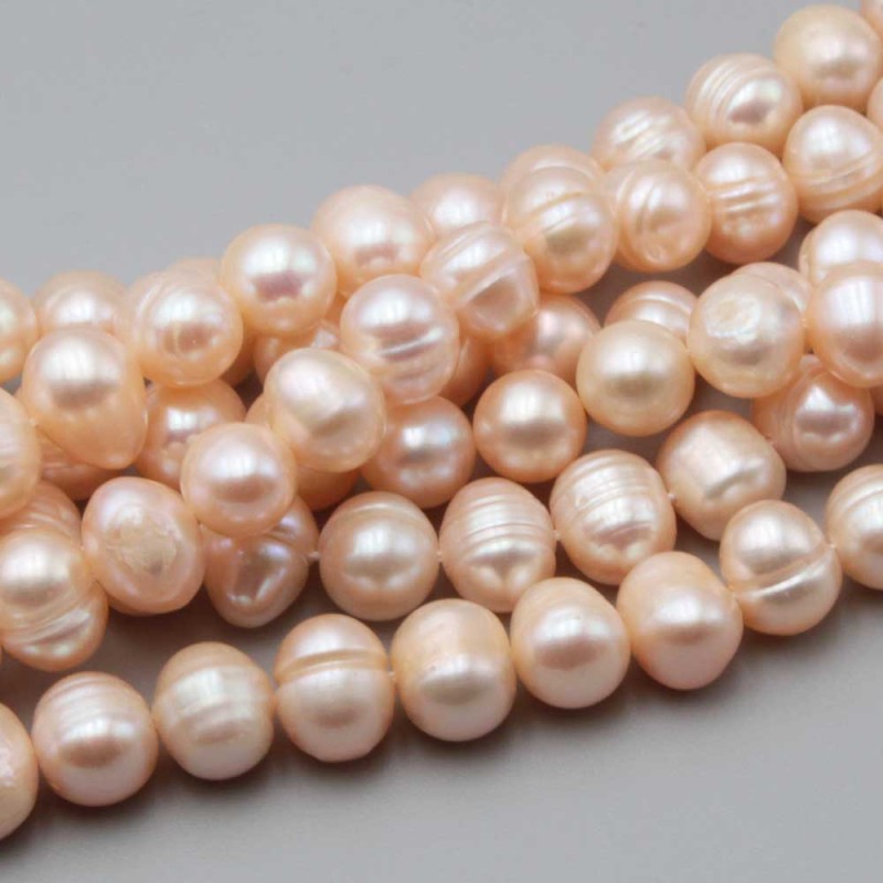 Perle di fiume potato cipria 8 mm conf. 10 pz - pepe-1101 - pietreeminuterie.com Perle di fiume potato cipria 8 mm conf. 10 pz (pepe-1101) - pietreeminuterie.com