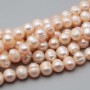 Perle di fiume potato cipria 8 mm conf. 10 pz