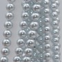 Perle di maiorca tonde argento chiaro 8 mm filo 40 cm