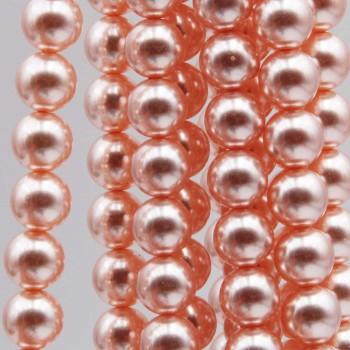 Perle di maiorca cipria tonde 8 mm filo 40 cm