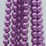 Perle di maiorca tonde viola 8 mm filo 40 cm