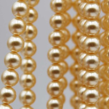 Perle di maiorca tonde light gold mm filo 40 cm