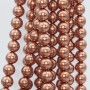 Perle di maiorca tonde bronzo scuro 8 mm filo 40 cm