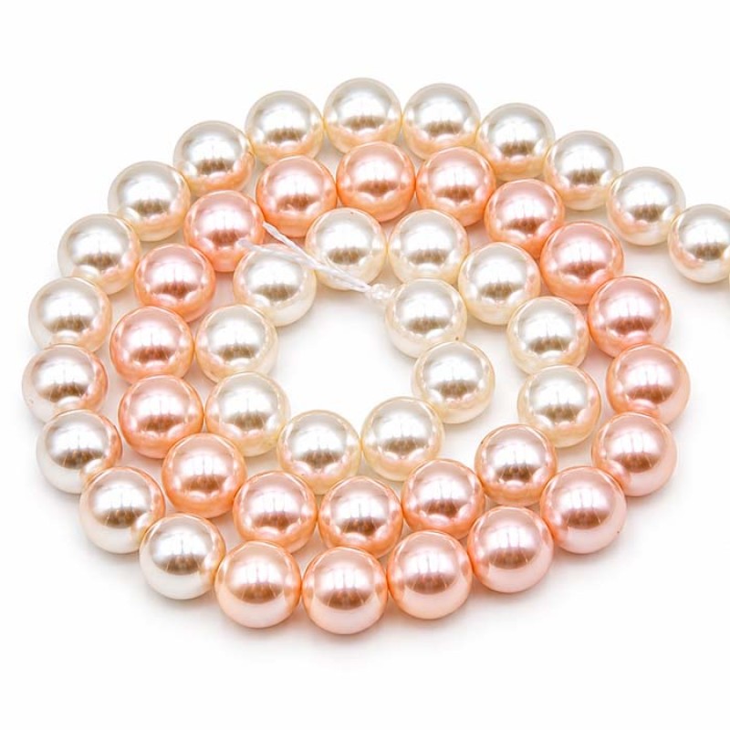 Perle di maiorca 8 mm colori sfumati dal bianco al rosa filo 40 cm - sfum-004 - pietreeminuterie.com Perle di maiorca 8 mm colori sfumati dal bianco al rosa filo 40 cm (sfum-004) - pietreeminuterie.com