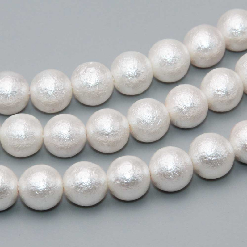 Perle di maiorca bianche satinate 12mm conf. 10 pz (mai-10-v6) - pietreeminuterie.com