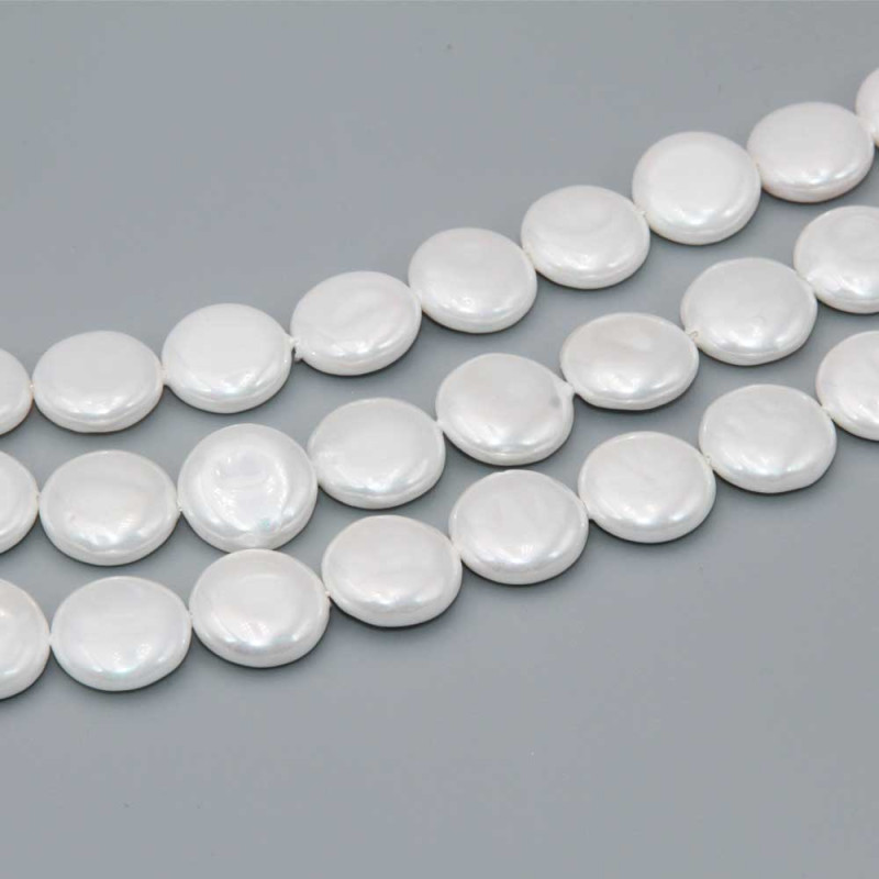 Perle di maiorca gettone 10 mm bianche conf. 10 pz (mai-ge10) - pietreeminuterie.com