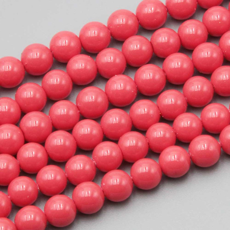 Perle di maiorca rosa antico 4 mm filo 45 cm (mai-r84) - pietreeminuterie.com