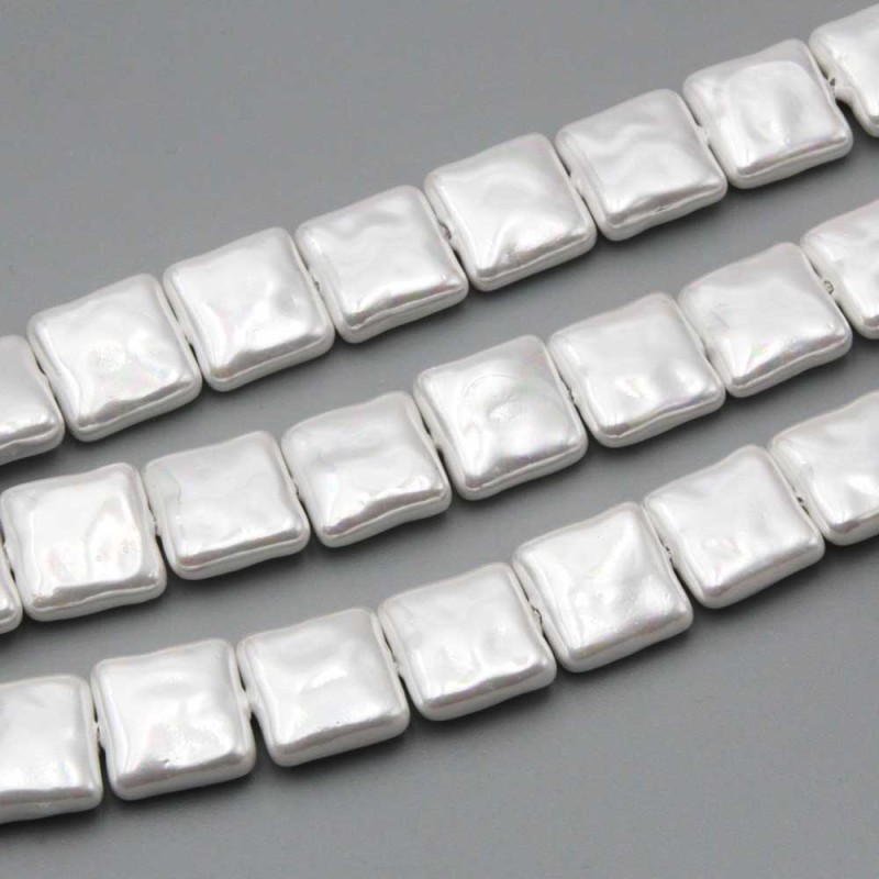 Perle di maiorca bianche quadrate 14 mm conf.4 pz - ma-qu922 - pietreeminuterie.com Perle di maiorca bianche quadrate 14 mm conf.4 pz (ma-qu922) - pietreeminuterie.com