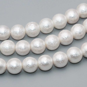 Perle di maiorca bianche satinate 12mm conf. 10 pz Perle di maiorca bianche satinate 12mm conf. 10 pz