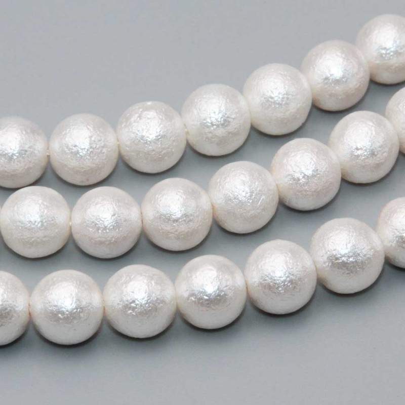 Perle di maiorca bianche satinate 12mm conf. 10 pz (mai-10-v6) - pietreeminuterie.com