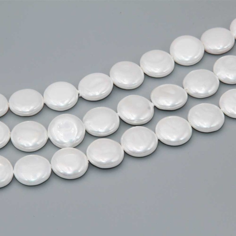 Perle di maiorca gettone 10 mm bianche conf. 10 pz (mai-ge10) - pietreeminuterie.com