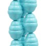 Perle di maiorca turchese bussolotto nido d'ape 16x12 mm 5 pz