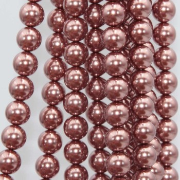 Perle di maiorca tonde rame 8 mm filo 40 cm