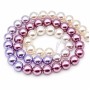 Perle di maiorca 8 mm colori sfumati dal bianco al rosa filo 40 cm