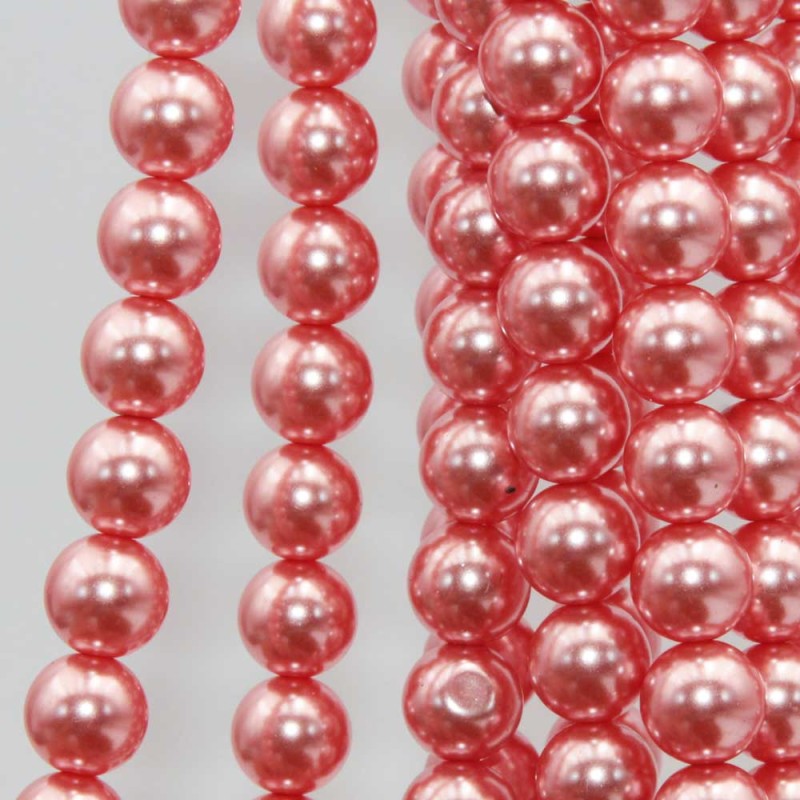 Perle di maiorca tonde rosa antico 8 mm filo 40 cm Perle di maiorca tonde rosa antico 8 mm filo 40 cm