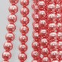Perle di maiorca tonde rosa antico 8 mm filo 40 cm