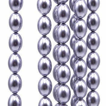 Perle di maiorca ovali lilla 10x8 mm filo 40 cm