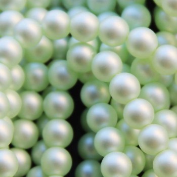 Perle di maiorca tonde 6 mm verde menta opacizzato A++ filo 40 cm