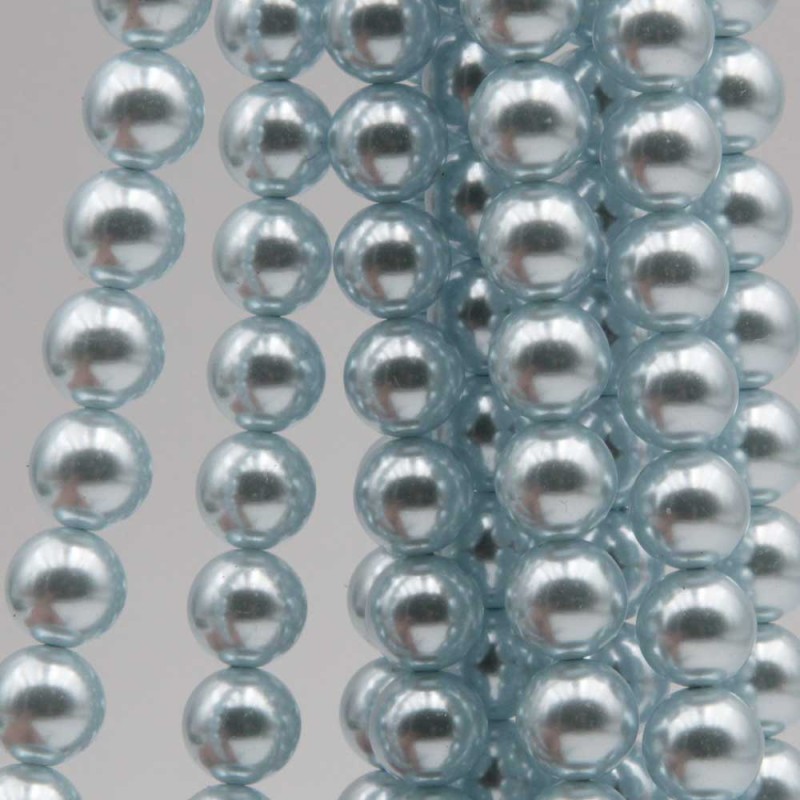 Perle di maiorca celesti tonde 8 mm filo 40 cm Perle di maiorca celesti tonde 8 mm filo 40 cm