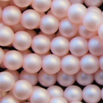 Perle di maiorca tonde 6 mm rosa opacizzato A++ filo 40 cm