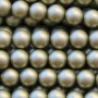 Perle di maiorca tonde 6 mm verdi opacizzato A++ filo 40 cm