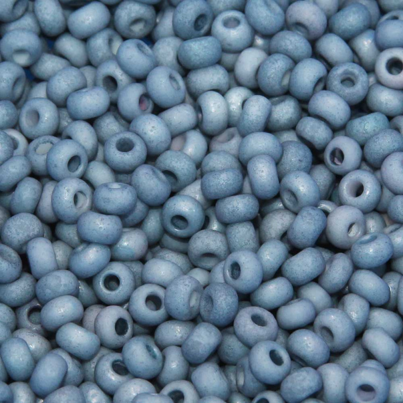 Perline Ceche Cristallo lucidate a fuoco baby blue 6/0 pacco 5 gr (14464E) - pietreeminuterie.com