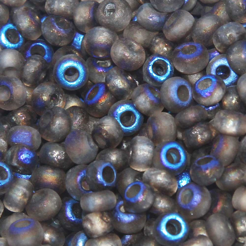 Perline Ceche Cristallo lucidate a fuoco full azurro 6/0 pacco 5 gr (22283) - pietreeminuterie.com