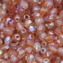Perline Ceche Cristallo lucidate a fuoco orange rainbow 4 mm 40 pz