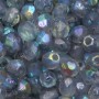 Perline Ceche Cristallo lucidate a fuoco blue rainbow 4 mm 40 pz