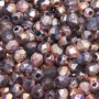 Perline Ceche Cristallo lucidate a fuoco capri rose 4 mm 40 pz