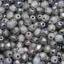 Perline Ceche Cristallo lucidate a fuoco full argentic 6 mm 30 pz