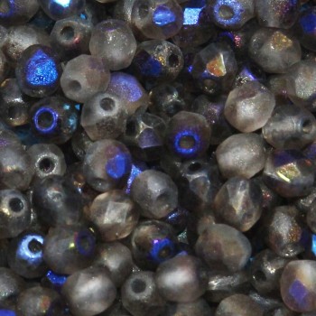 Perline Ceche Cristallo lucidate a fuoco full azuro 4 mm 40 pz Perline Ceche Cristallo lucidate a fuoco full azuro 4 mm 40 pz