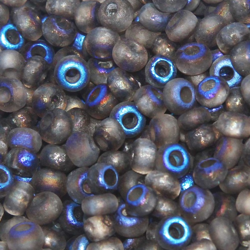 Perline Ceche Cristallo lucidate a fuoco full azurro 6/0 pacco 5 gr (22283) - pietreeminuterie.com