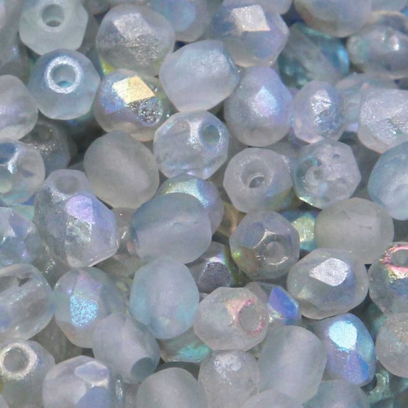 Perline Ceche Cristallo lucidate a fuoco green rainbow 4 mm 40 pz - 98589 - pietreeminuterie.com Perline Ceche Cristallo lucidate a fuoco green rainbow 4 mm 40 pz (98589) - pietreeminuterie.com