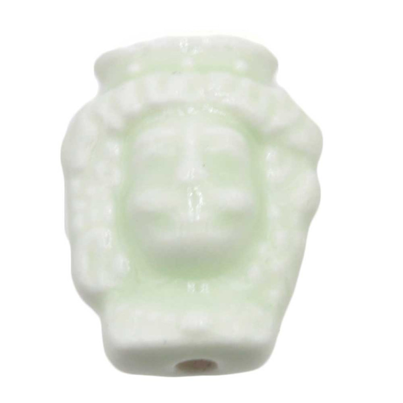 Testa di moro verde chiarissimo 19.5x15.5 mm conf. 2 pz (mor-1113) - pietreeminuterie.com