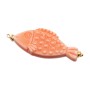 Pesciolio in ceramica arancio 28x12 mm conf. 1 pz