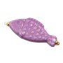 Pesciolio in ceramica viola 28x12 mm conf. 1 pz