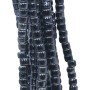 Rondelle in ceramica 6x4 mm color ematite filo 40 cm