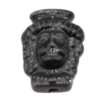 Testa di moro nera 19.5x15.5 mm conf. 2 pz