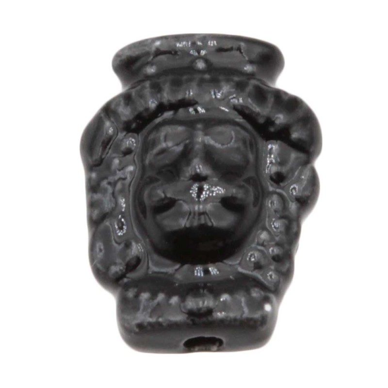 Testa di moro nera 19.5x15.5 mm conf. 2 pz - mor-1120 - pietreeminuterie.com Testa di moro nera 19.5x15.5 mm conf. 2 pz (mor-1120) - pietreeminuterie.com