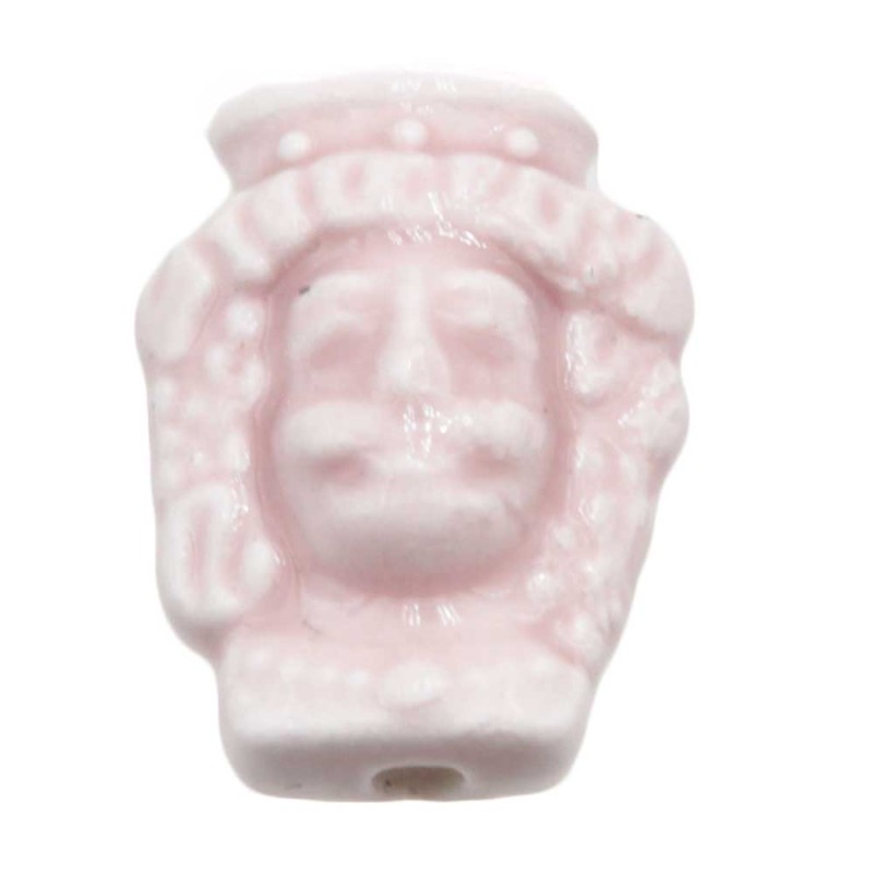 Testa di moro rosa 19.5x15.5 mm conf. 2 pz - mor-1105 - pietreeminuterie.com Testa di moro rosa 19.5x15.5 mm conf. 2 pz (mor-1105) - pietreeminuterie.com