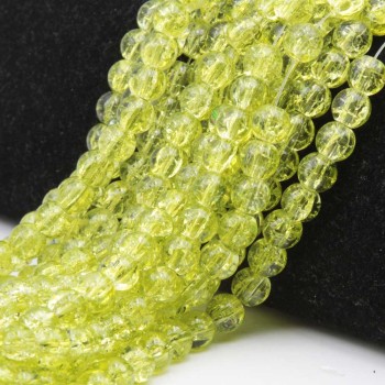 Perline crack vrede scuro tonde lisce 8 mm filo 80 cm circa 100 perline